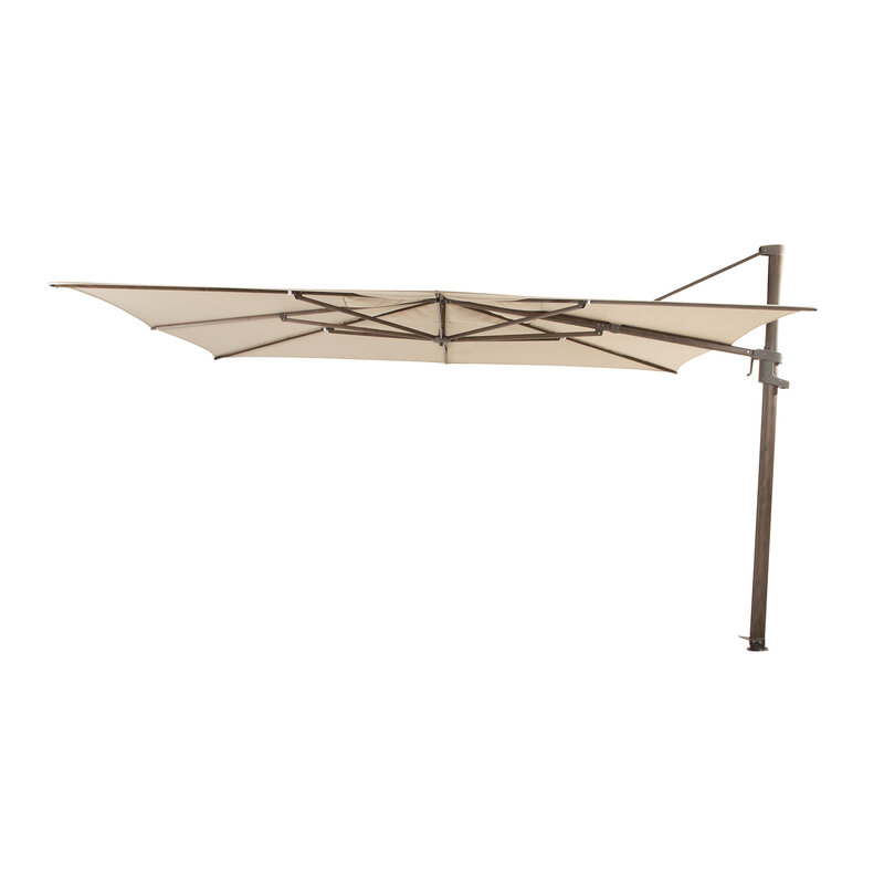 4-Seasons 4 Seasons Finca Zweefparasol 400x300 cm. - beach/dark woodlook
