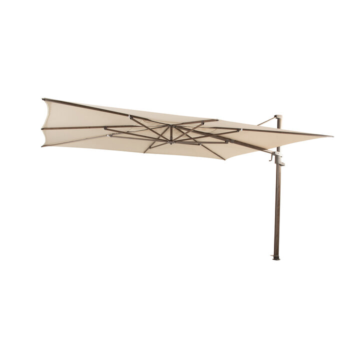 4-Seasons 4 Seasons Finca Zweefparasol 400x300 cm. - beach/dark woodlook