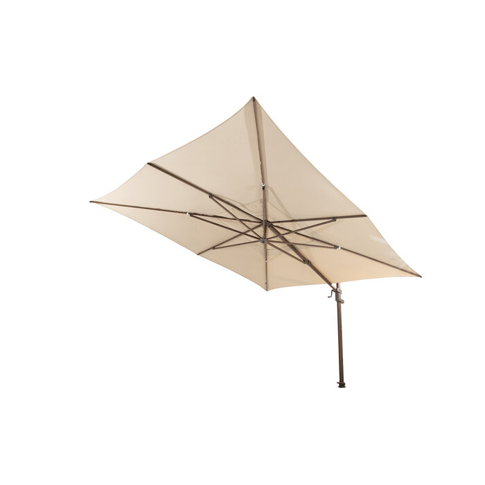 4-Seasons 4 Seasons Finca Zweefparasol 400x300 cm. - beach/dark woodlook
