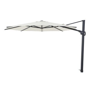 Perfect Shadow Eclipse ronde zweefparasol Ø350 cm. Ultra - Antraciet/Soft Sand