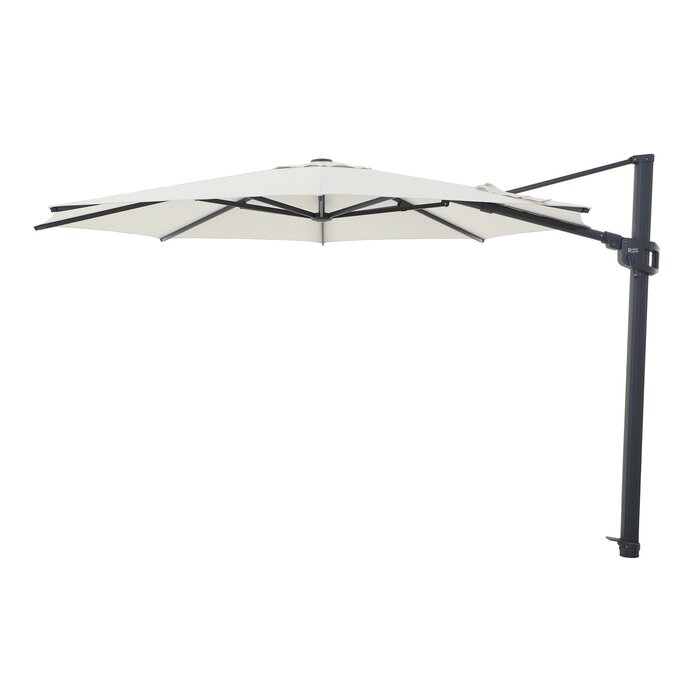 Perfect Shadow Perfect Shadow Eclipse ronde zweefparasol Ø350 cm. Ultra - Antraciet/Soft Sand