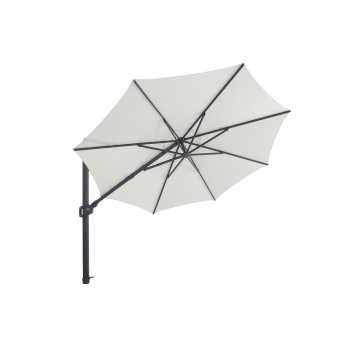 Perfect Shadow Perfect Shadow Eclipse ronde zweefparasol Ø350 cm. Ultra - Antraciet/Soft Sand