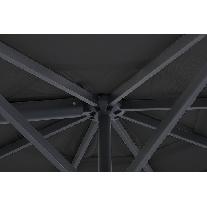 Perfect Shadow Perfect Shadow Eclipse ronde zweefparasol Ø350 cm. Ultra - Antraciet/Ash Black