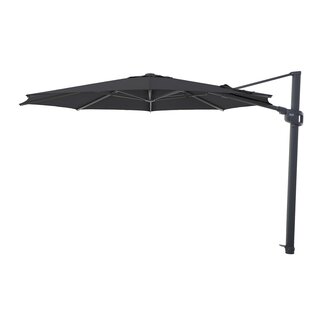 Perfect Shadow Eclipse ronde zweefparasol Ø350 cm. Ultra - Antraciet/Ash Black