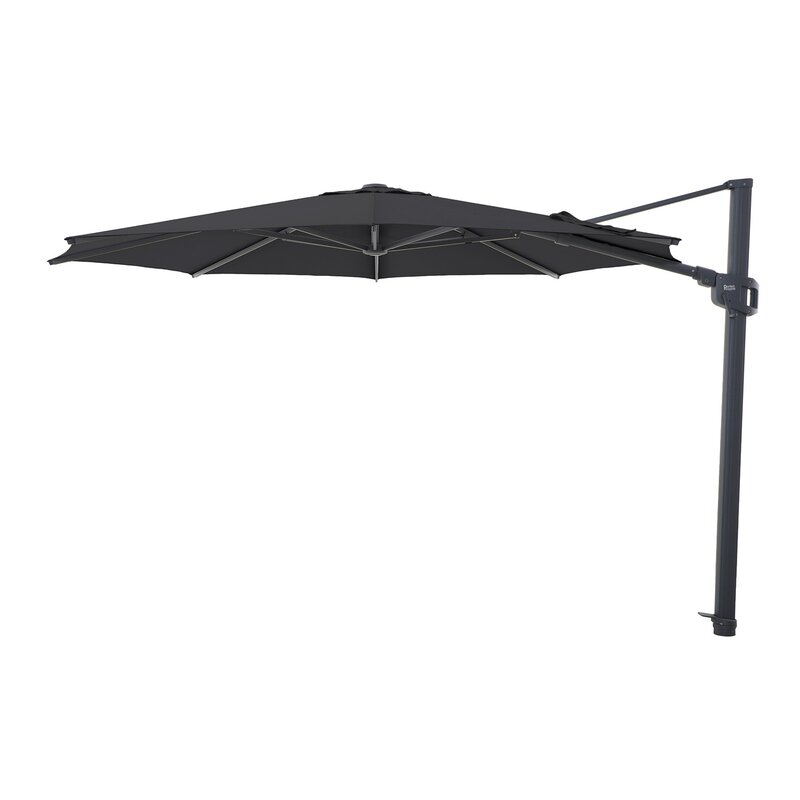 Perfect Shadow Perfect Shadow Eclipse ronde zweefparasol Ø350 cm. Ultra - Antraciet/Ash Black