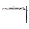 Perfect Shadow Eclipse ronde zweefparasol Ø350 cm. Ultra - Antraciet/Urban Taupe