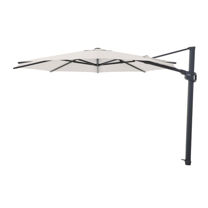 Perfect Shadow Perfect Shadow Eclipse ronde zweefparasol Ø350 cm. Ultra - Antraciet/Urban Taupe
