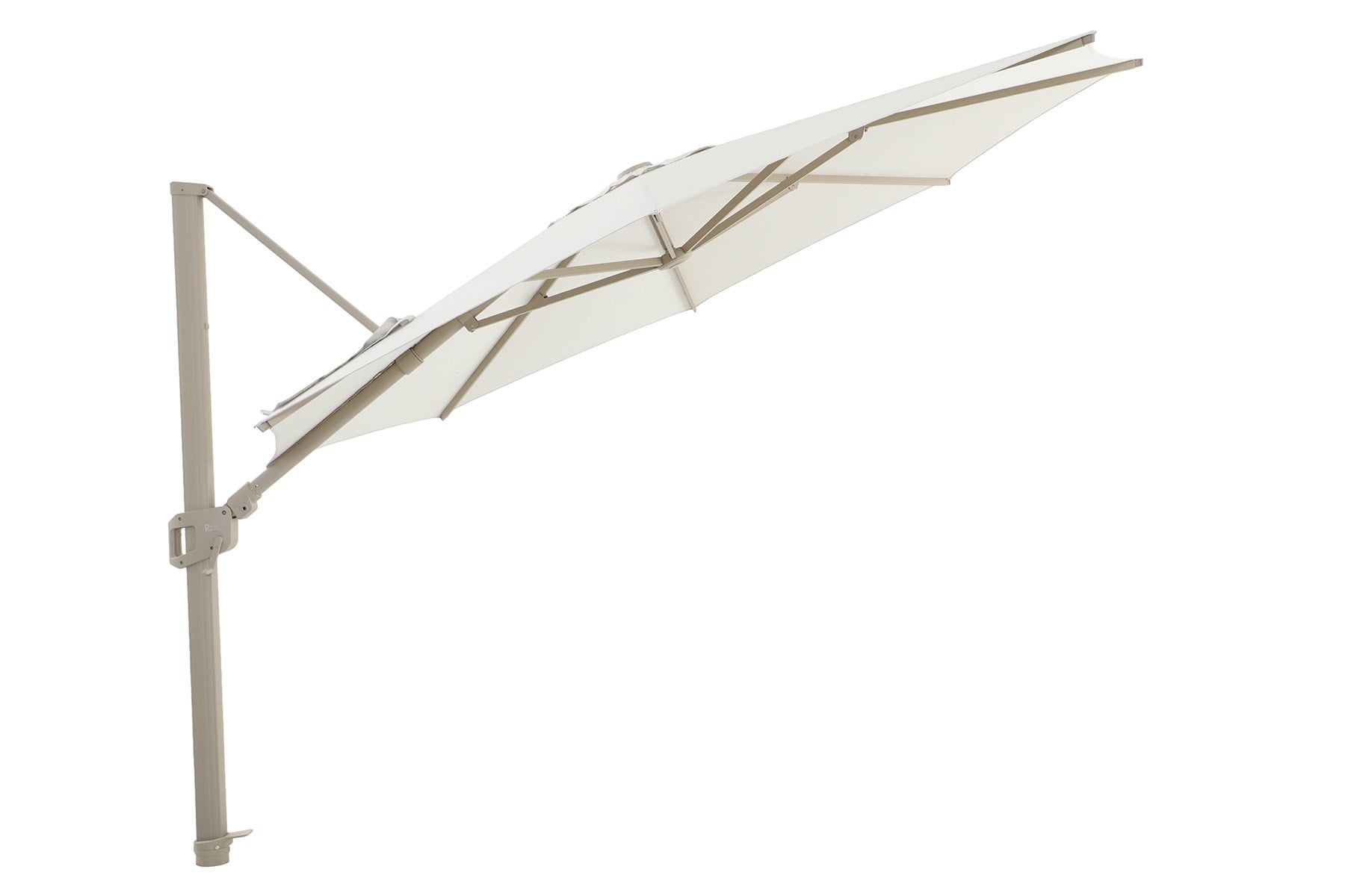 Perfect Shadow Perfect Shadow Eclipse ronde zweefparasol Ø350 cm. Ultra - Latte/Soft Sand