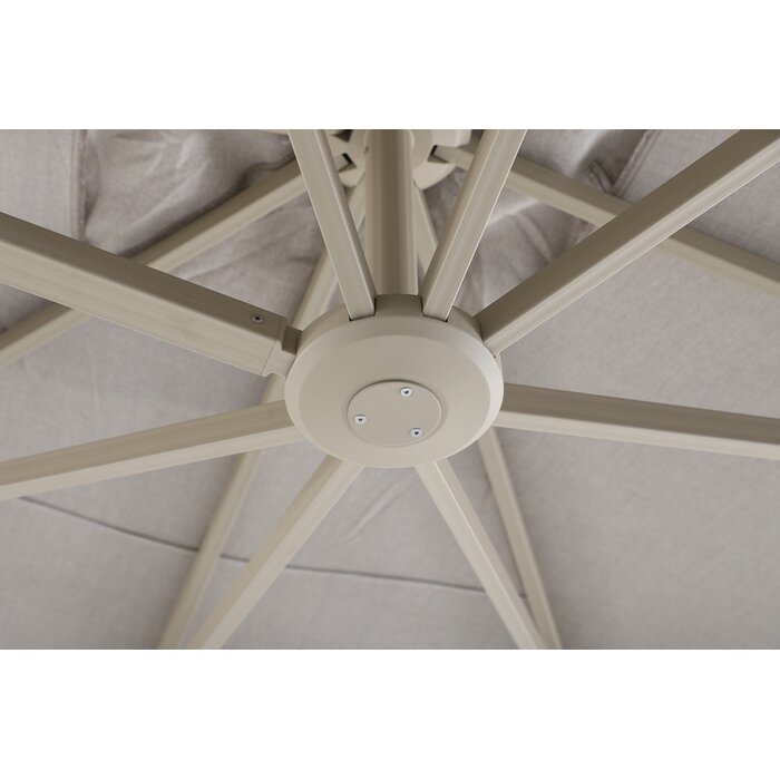 Perfect Shadow Perfect Shadow Eclipse ronde zweefparasol Ø350 cm. Ultra - Latte/Urban Taupe
