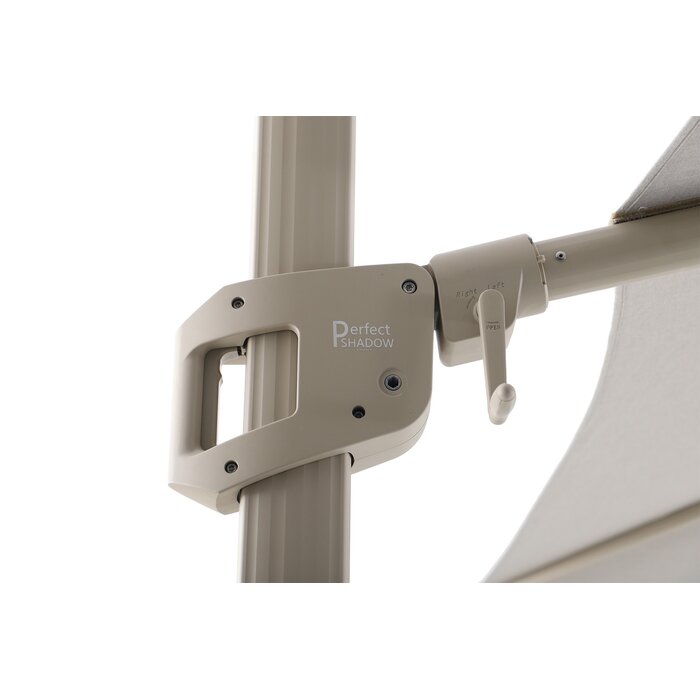 Perfect Shadow Perfect Shadow Eclipse ronde zweefparasol Ø350 cm. Ultra - Latte/Urban Taupe