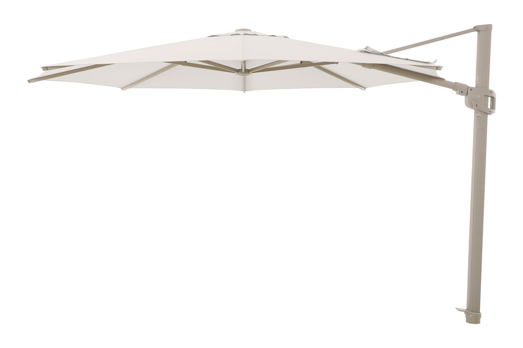 Perfect Shadow Perfect Shadow Eclipse ronde zweefparasol Ø350 cm. Ultra - Latte/Urban Taupe