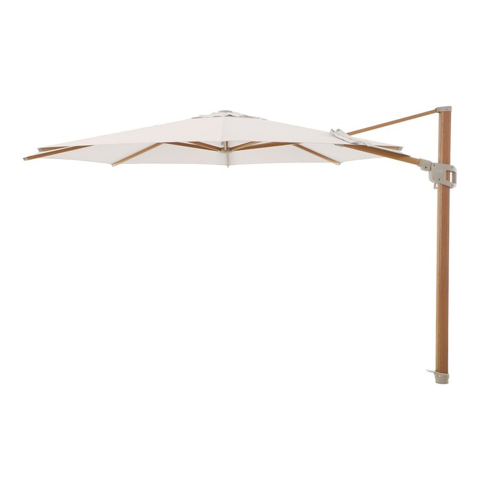 Perfect Shadow Eclipse ronde zweefparasol Ø350 cm. Ultra - Woodlook/Urban Taupe