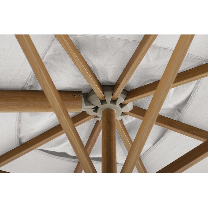 vdgarde Perfect Shadow Eclipse zweefparasol 300x300 cm. Ultra - Woodlook/Soft Sand
