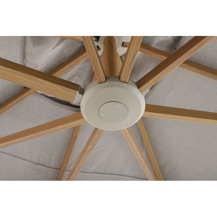 Perfect Shadow Perfect Shadow Eclipse zweefparasol 300x300 cm. Ultra - Woodlook/Urban Taupe