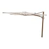 Perfect Shadow Eclipse zweefparasol 300x300 cm. Ultra - Woodlook/Urban Taupe