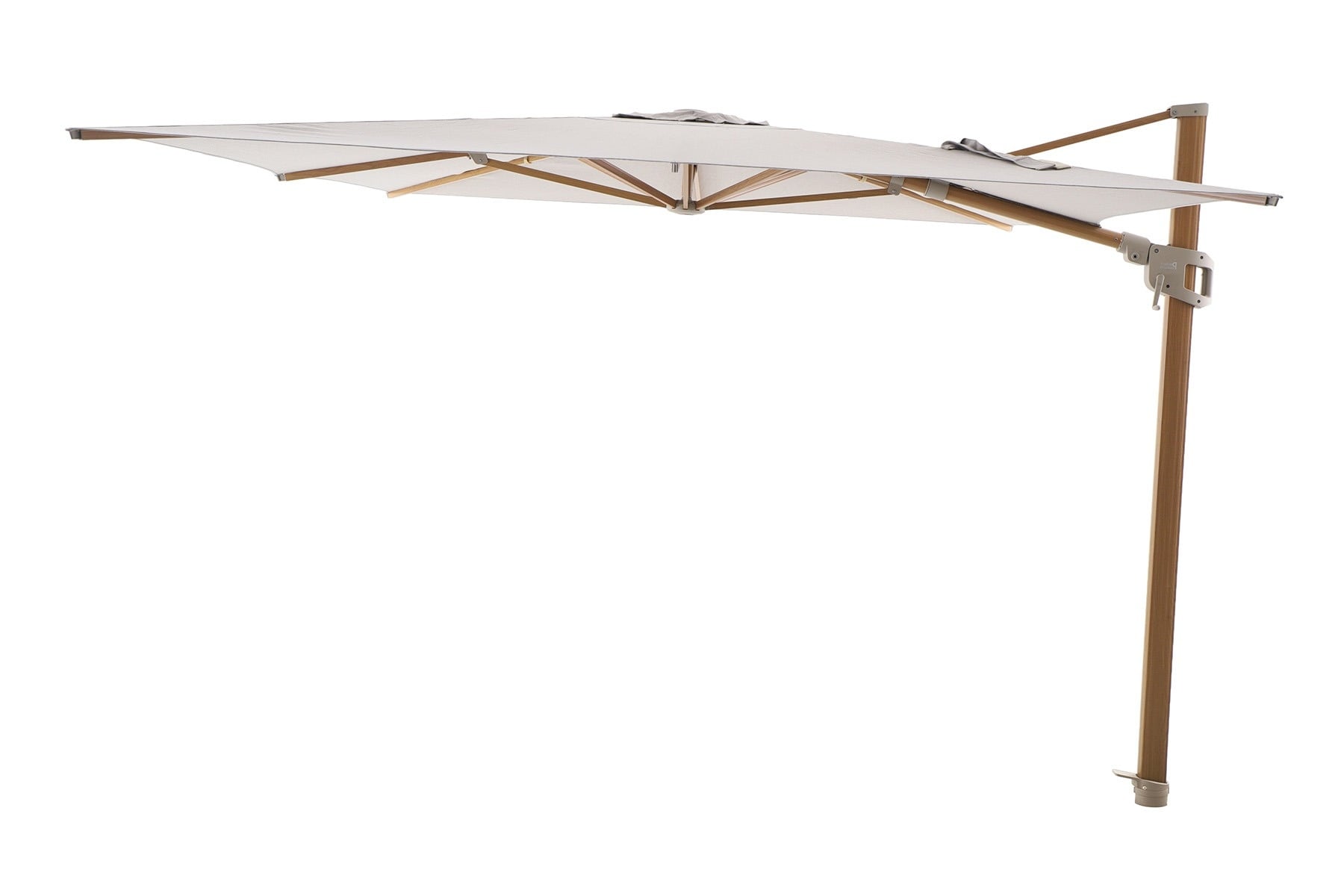 Perfect Shadow Perfect Shadow Eclipse zweefparasol 300x300 cm. Ultra - Woodlook/Urban Taupe