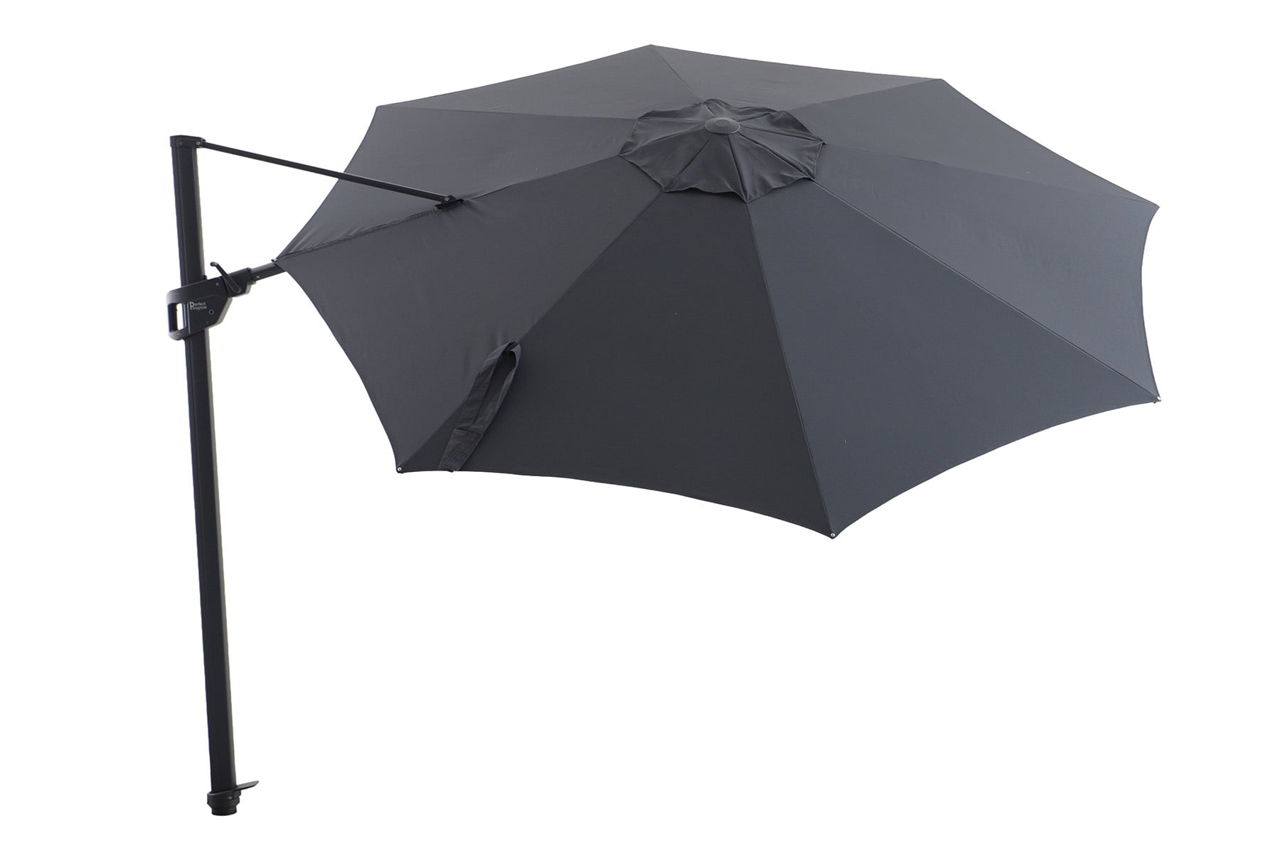 Perfect Shadow Perfect Shadow Luna ronde zweefparasol Ø350 cm. Flex+ - Antraciet