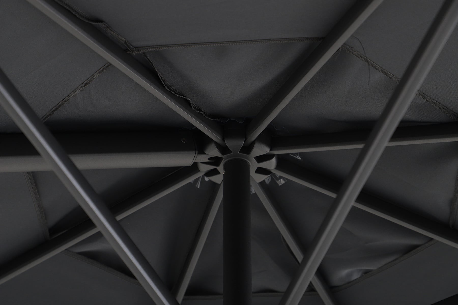 Perfect Shadow Perfect Shadow Luna ronde zweefparasol Ø350 cm. Flex+ - Antraciet