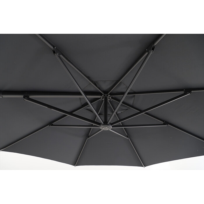 Perfect Shadow Perfect Shadow Luna ronde zweefparasol Ø350 cm. Flex+ - Antraciet