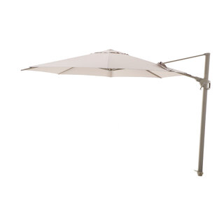 Perfect Shadow Luna ronde zweefparasol Ø350 cm. Flex+ - Latte/zand
