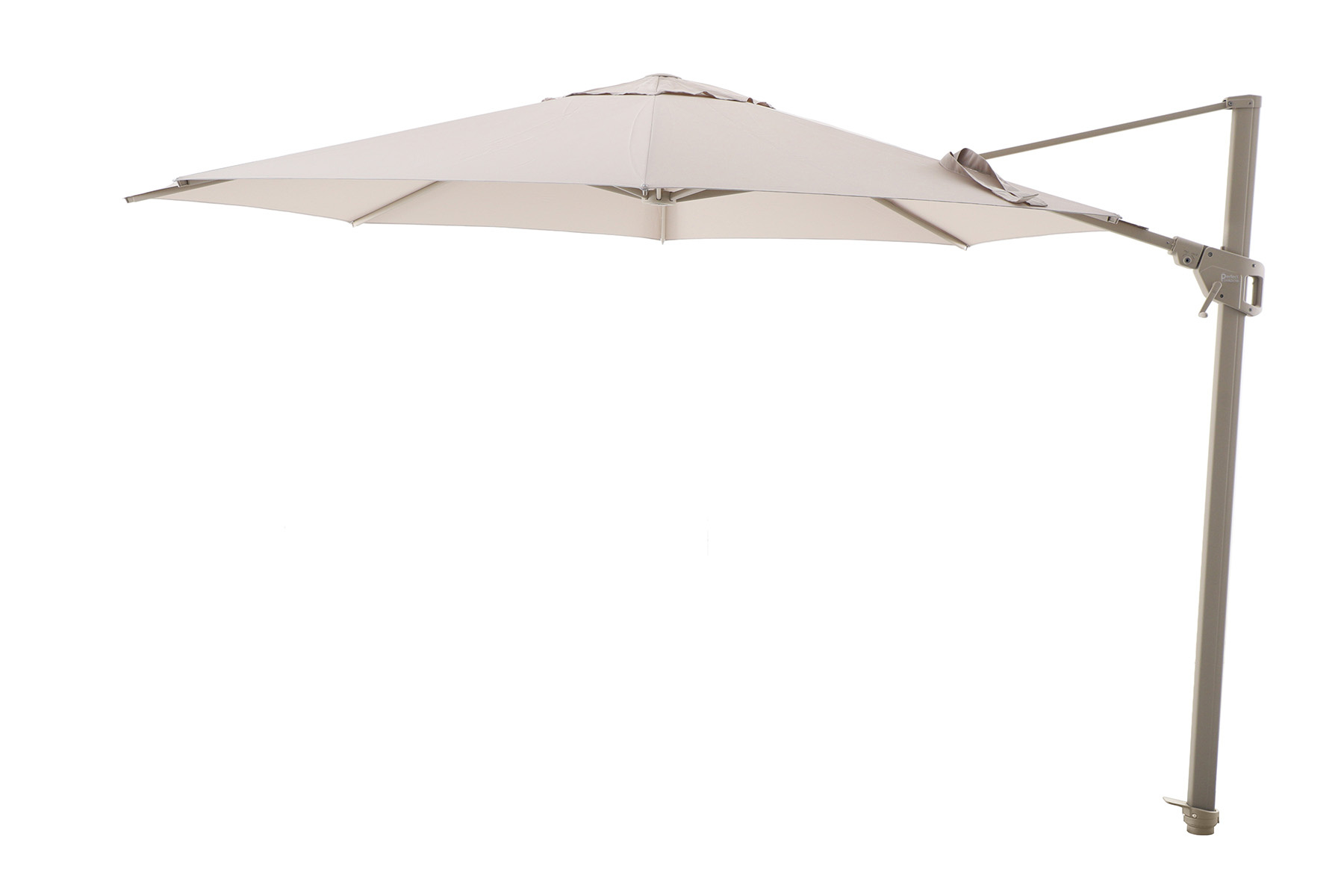 Perfect Shadow Perfect Shadow Luna ronde zweefparasol Ø350 cm. Flex+ - Latte/zand