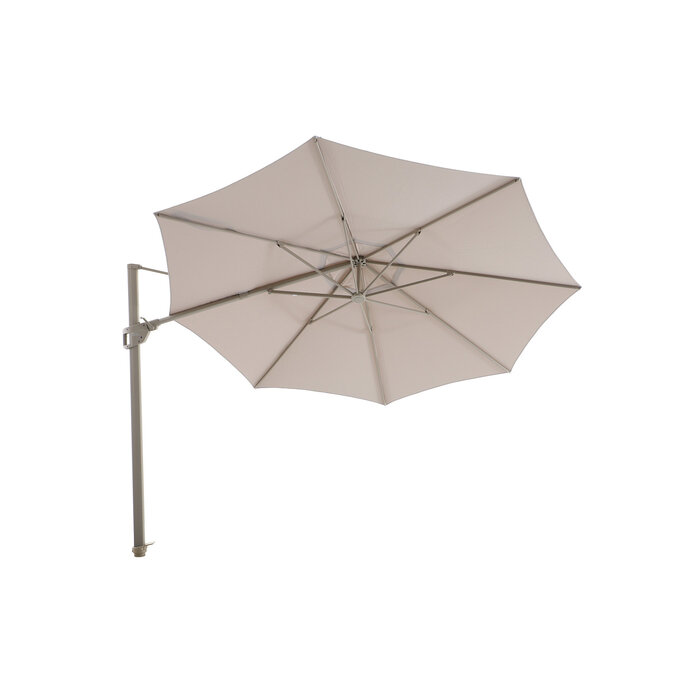 Perfect Shadow Perfect Shadow Luna ronde zweefparasol Ø350 cm. Flex+ - Latte/zand
