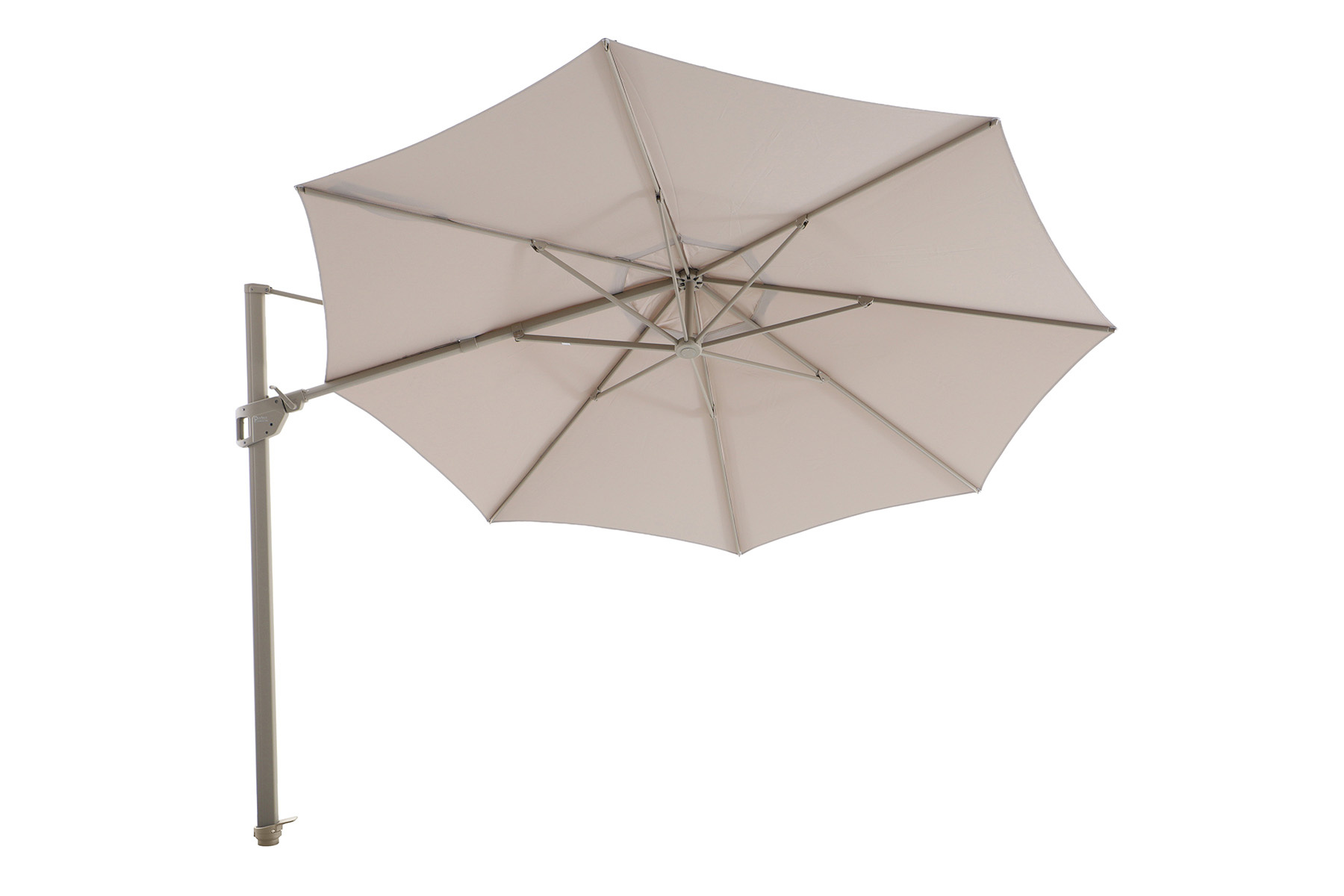 Perfect Shadow Perfect Shadow Luna ronde zweefparasol Ø350 cm. Flex+ - Latte/zand