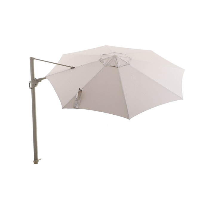 Perfect Shadow Perfect Shadow Luna ronde zweefparasol Ø350 cm. Flex+ - Latte/zand