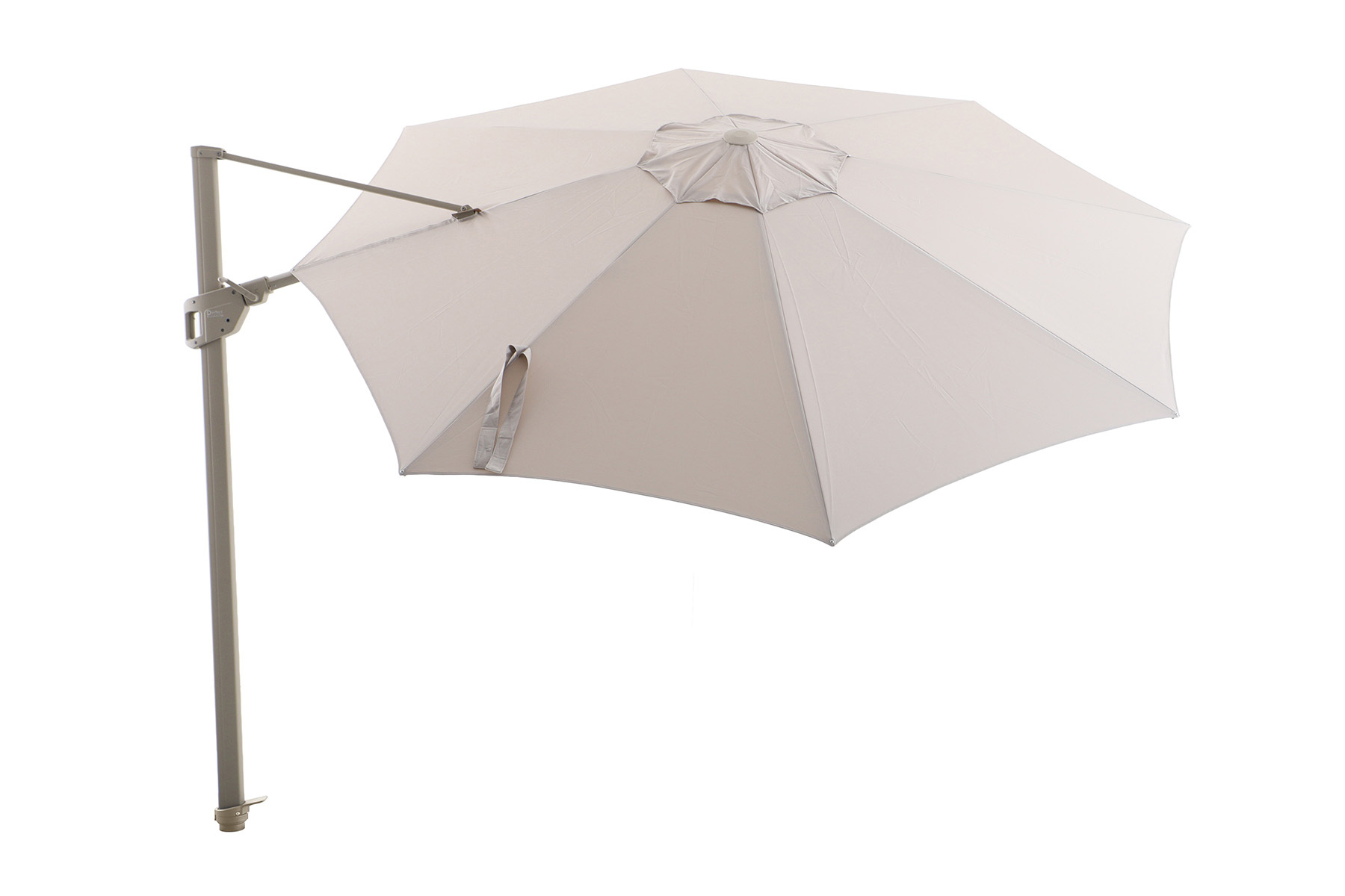 Perfect Shadow Perfect Shadow Luna ronde zweefparasol Ø350 cm. Flex+ - Latte/zand