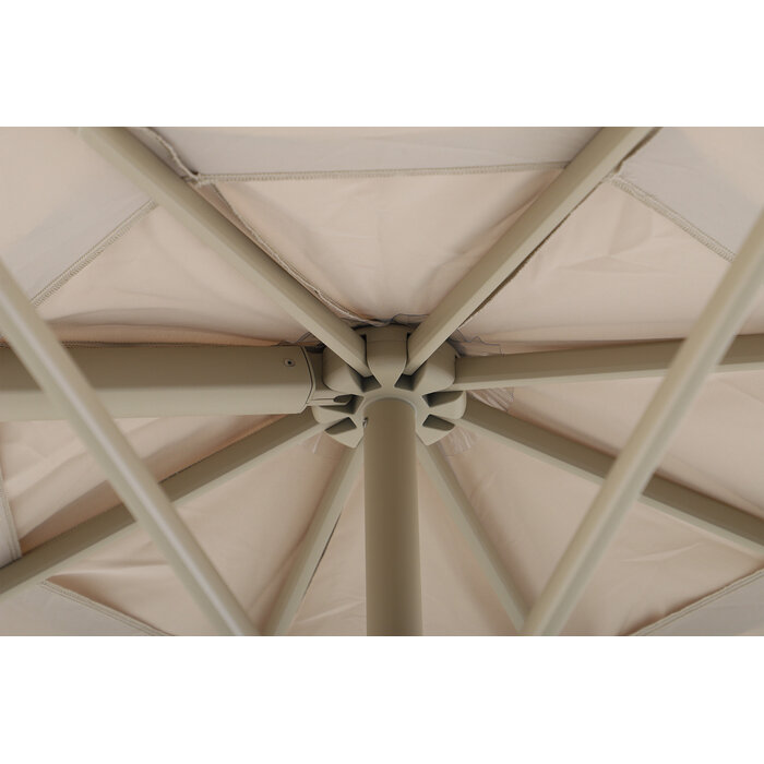 Perfect Shadow Perfect Shadow Luna ronde zweefparasol Ø350 cm. Flex+ - Latte/zand