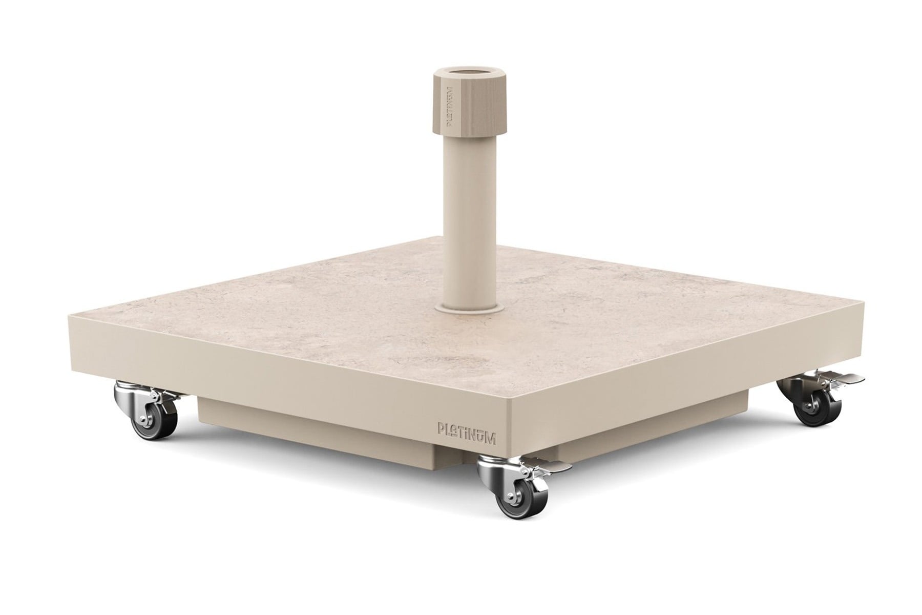Platinum Platinum Ceramica verrijdbare vulbare parasolvoet 40 kg - Sandstone