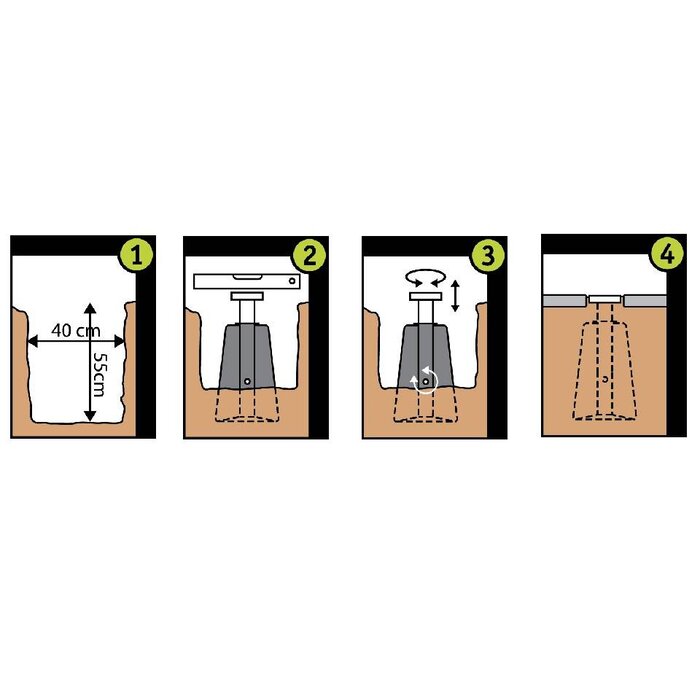 Terra Easyfoot Terra Easyfoot ingraaf parasolvoet