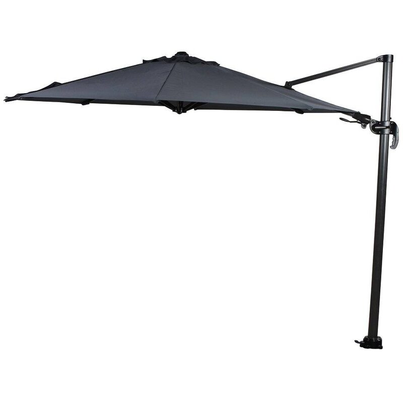Garden Impressions Garden Impressions Hawaii zweefparasol 350 cm - Donker grijs
