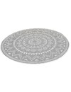 Grijs taupe bohemian rond buitenkleed