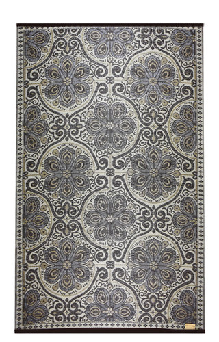 Bruin buitenkleed met taupe Bruin buitenkleed met taupe