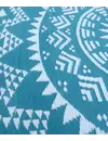 Buitenkleed rond turquoise