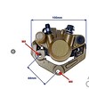 Hydraulische voorrem voor o.a. Baotian BT49QT-9 sprint