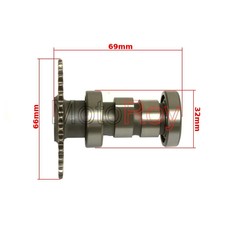 Nokkenas (camshaft) 50 cc - GY6 Baotian