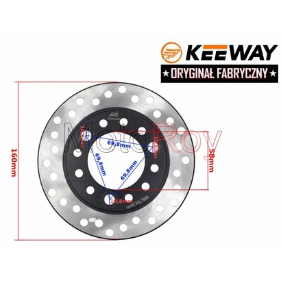 Remschijf Keeway Hurricane 50 cc