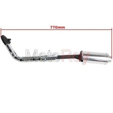 Uitlaat compleet voor 110/125cc dirtbike