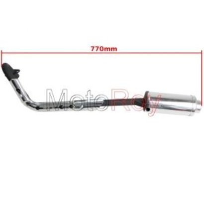 Uitlaat compleet voor 110/125cc dirtbike