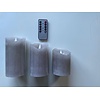Led kaarsen 3 stuks met afstandbediening