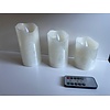 Led kaarsen 3 stuks met afstandbediening