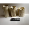 Led kaarsen 3 stuks met afstandbediening