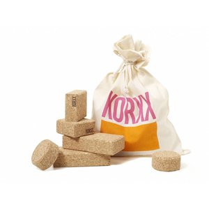 KORXX kurk blokken Baby Set met 10 naturel kurkblokken KORXX kurk blokken Baby Set met 10 naturel kurkblokken