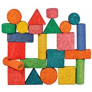 KORXX kurk blokken Form C Mix Edu met 56 gekleurde kurkblokken KORXX kurk blokken Form C Mix Edu met 56 gekleurde kurkblokken