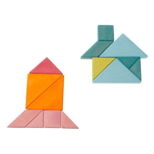 Grimms Creatieve set tangram met voorbeeldboekje