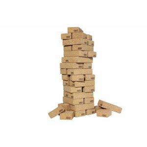 KORXX kurk blokken Cuboid XL met 140 naturel kurkblokken KORXX kurk blokken Cuboid XL met 140 naturel kurkblokken