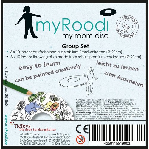 TicToys ecologisch beweegspeelgoed TicToys MyRoodi, groepsbox TicToys ecologisch beweegspeelgoed TicToys MyRoodi, groepsbox