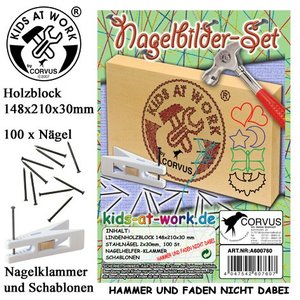 Kids at Work Kids at work DIY draadfiguren schilderij Kids at Work Kids at work DIY draadfiguren schilderij